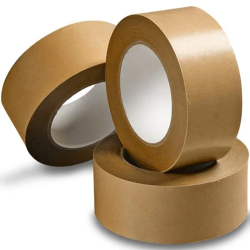 Reinforced Kraft Paper Tape – 1 Inch x 100 Meters (Pack Of 12) (Water Activated) For Packaging 