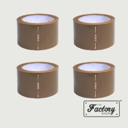 Brown Tapes For Packaging – 3 Inch x 65 Meters (Pack Of 4)